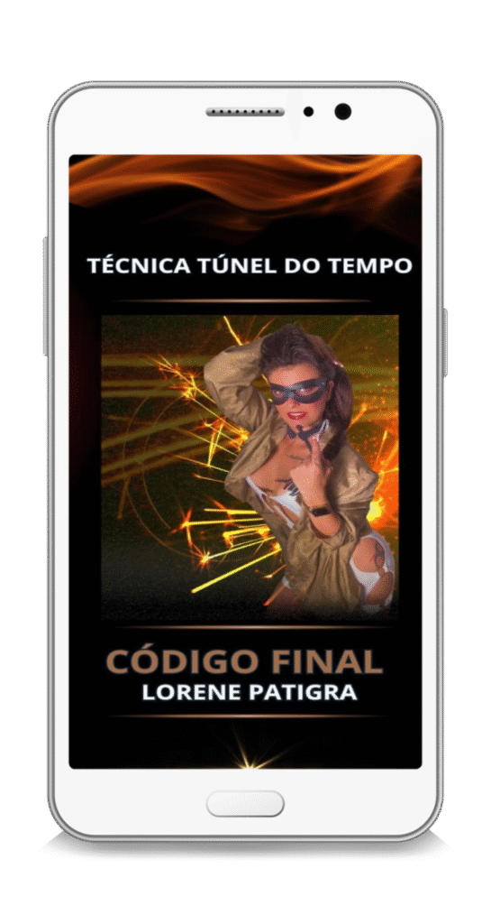 Tela de celular exibindo técnica Túnel do Tempo, para ressignificar relacionamentos e liberar a melhor versão do homem.